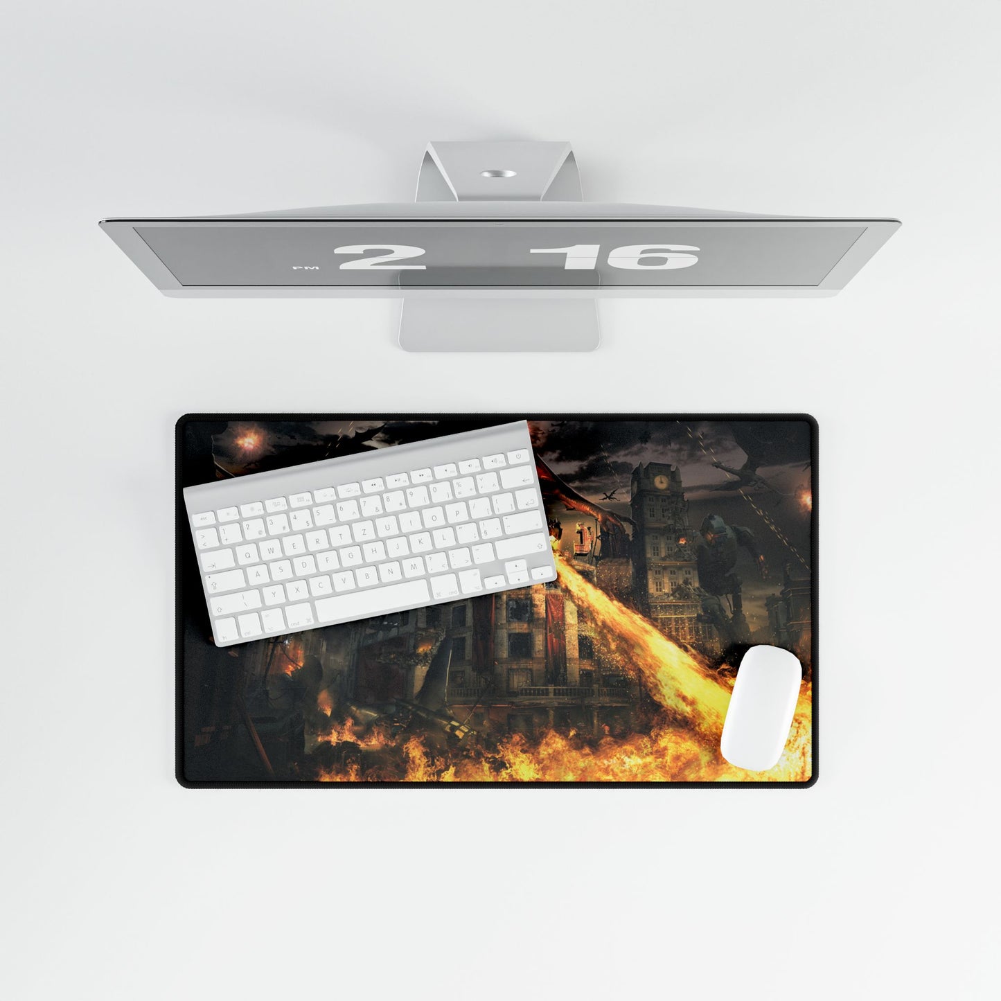 Call of Duty Black ops 3 zombies themed mousepads "GOROD KROVI" Dragon Fire Desk Mat – Fantasy Gaming Mouse Pad for gamers and office workers