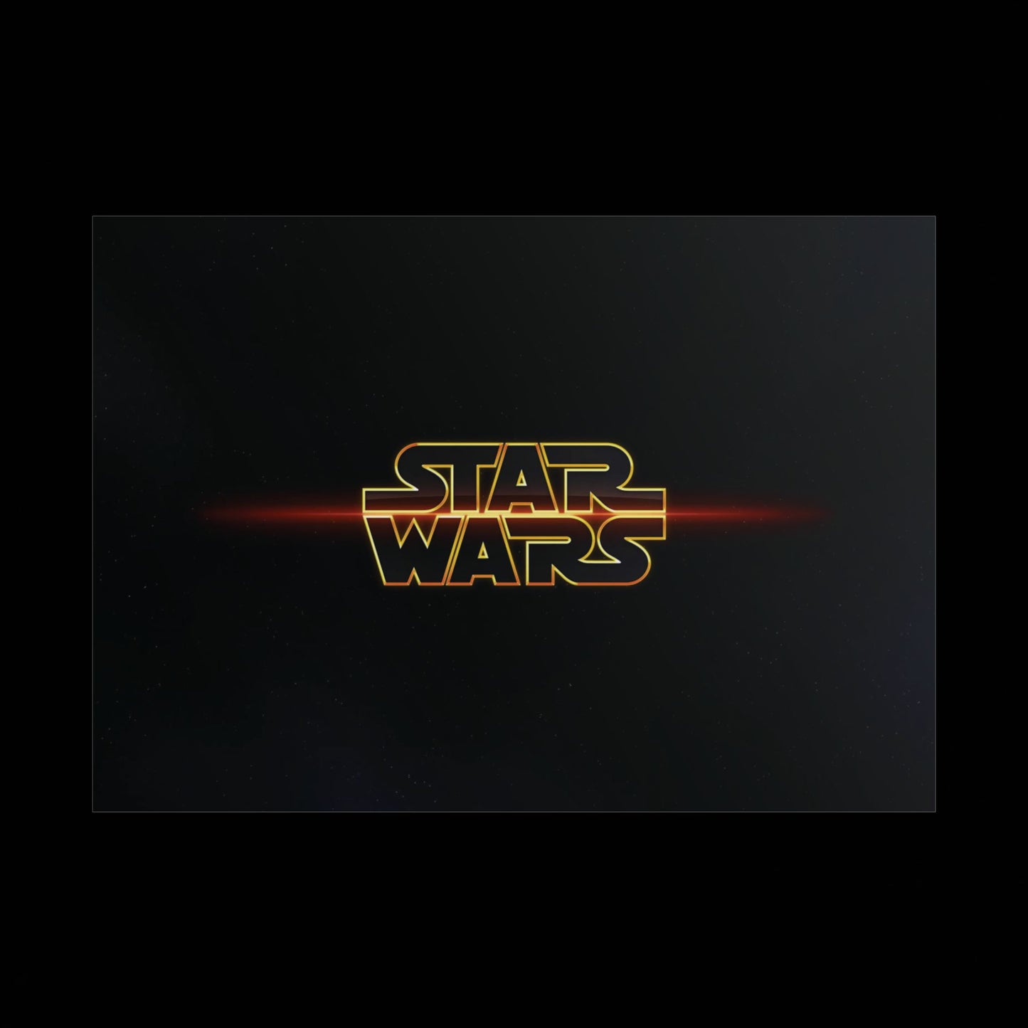 Star Wars Logo Rolled Poster — medium/large