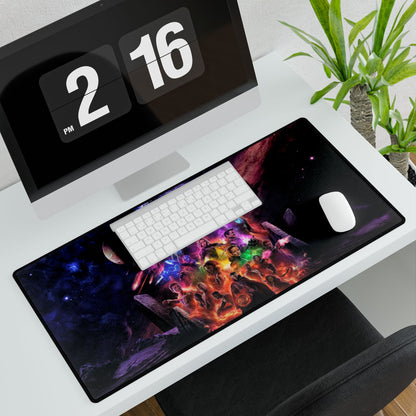 Marvel Heroes/villian Gaming Desk Mat — Epic Space Battle Mousepad
