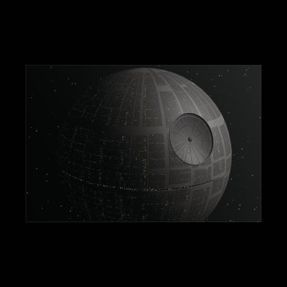Death Star Space Poster — StarWars Movie Wall Art (Rolled Poster)