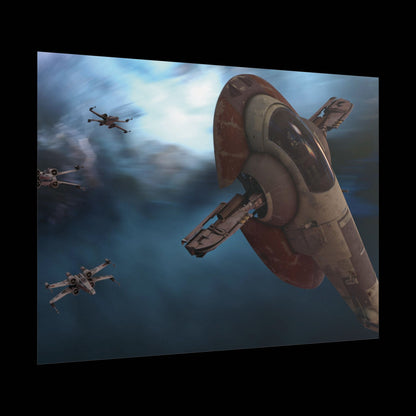 StarWars Spacefighter "slave 1" Sci‑Fi Poster — Rolled Wall Art