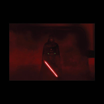 Dark Sith Knight Rolled Poster – Red Star wars themed